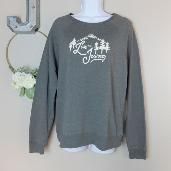 Columbia Live the Journey Gray Sweatshirt Size Medium - Picture 1 of 10